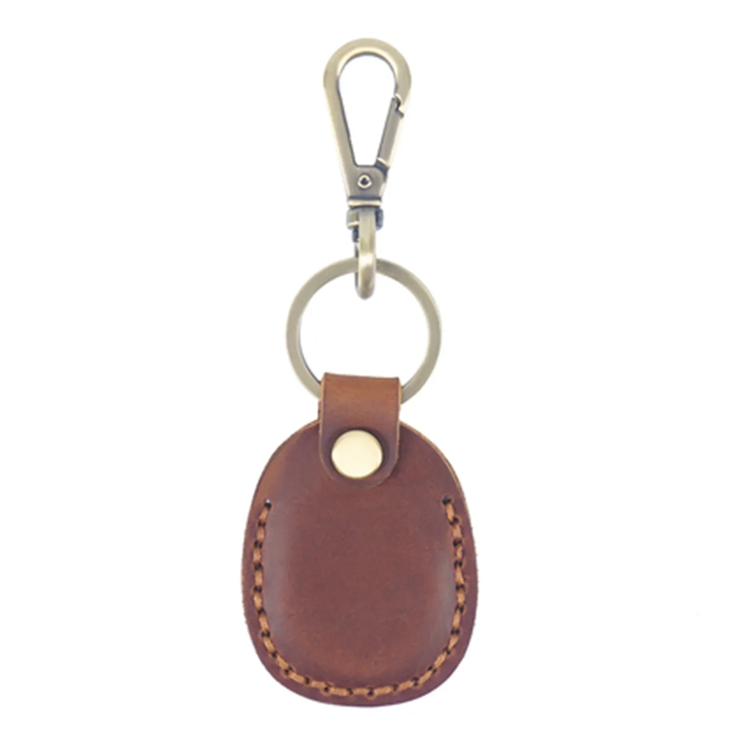 Personalisierter Echtleder-Schlüsselanhänger für AirTag – Vintage-Design mit individueller Lasergravur